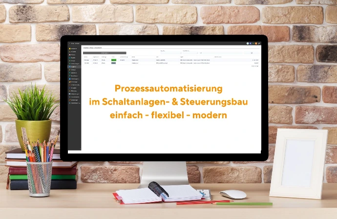 Ansicht Startseite Branchenlösung Schaltanlagenbau